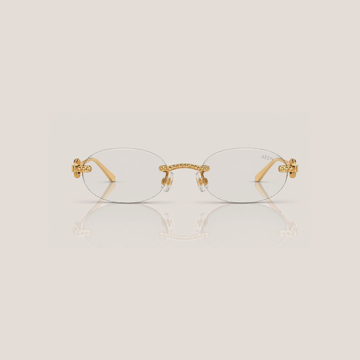 AEEN | Krystal Rimless Sunglasses | RL-01
